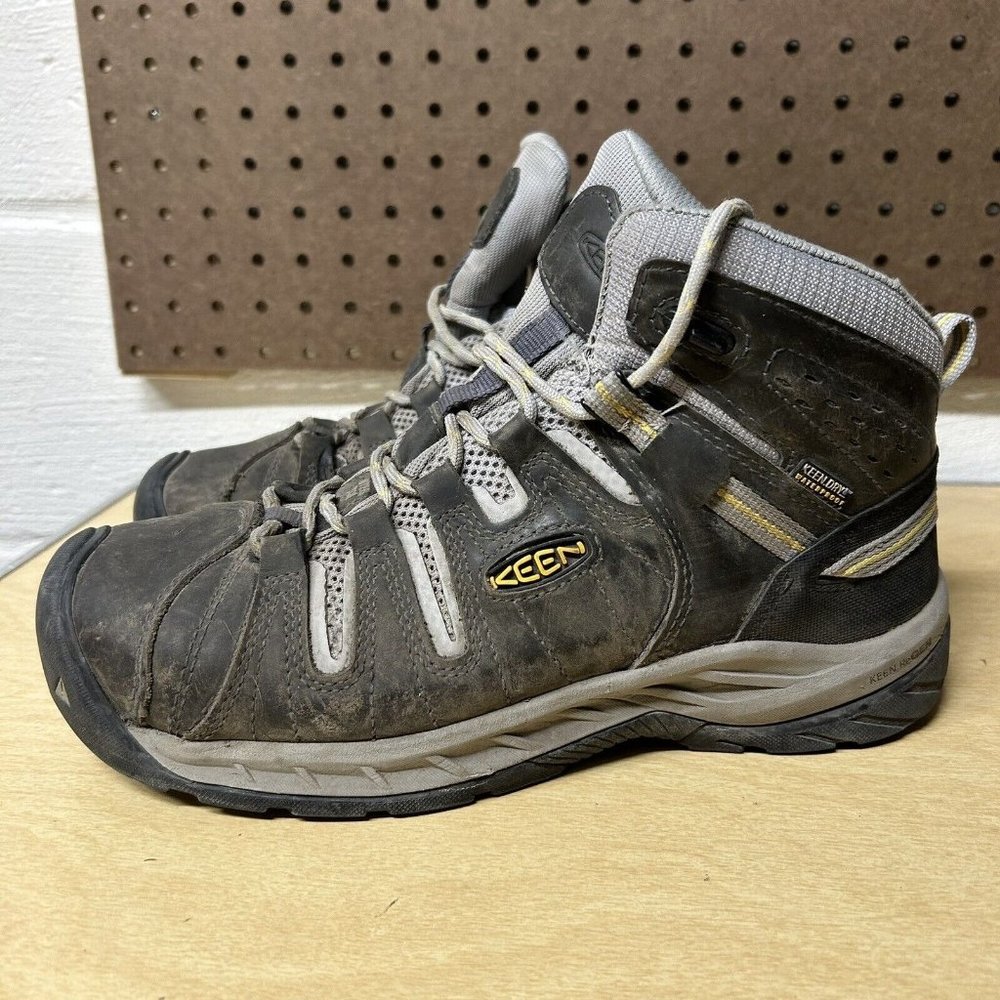 Keen Utility Flint II Women’s Steel Toe Boots Size 9.5 Brown Leather No Insoles